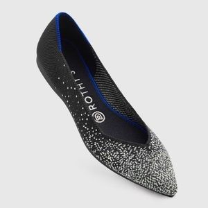 Brand New Rothy’s Slate Metallic Points Size 8